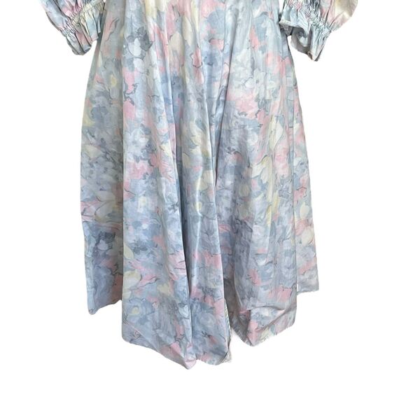 Selkie NWT Sunroom Dress Monet Print Cotton Women’s Size 8 Puff Sleeve - Picture 5 of 15
